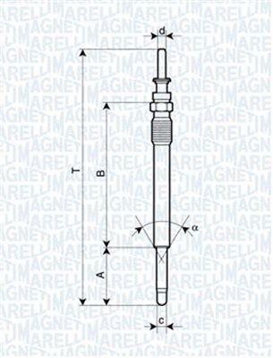 MAGNETI MARELLI Свеча накаливания 062900025304